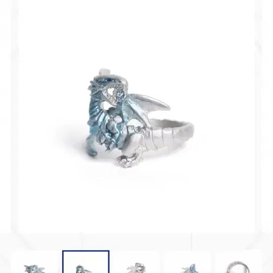 [BUNJANG] Yu-Gi-Oh! Blue-Eyes White Dragon &amp; Red-Eyes Black Dragon Rings Set / 유희왕 붉은눈의흑룡 반지