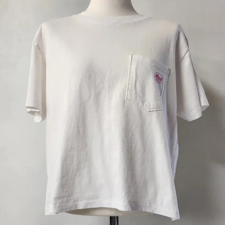 [BUNJANG] Saint "Mac Truck" Vintage Washed Pocket T-Shirt White / Saint 맥트럭 빈티지 포켓 반팔 티셔츠 워싱 화이트 44~66