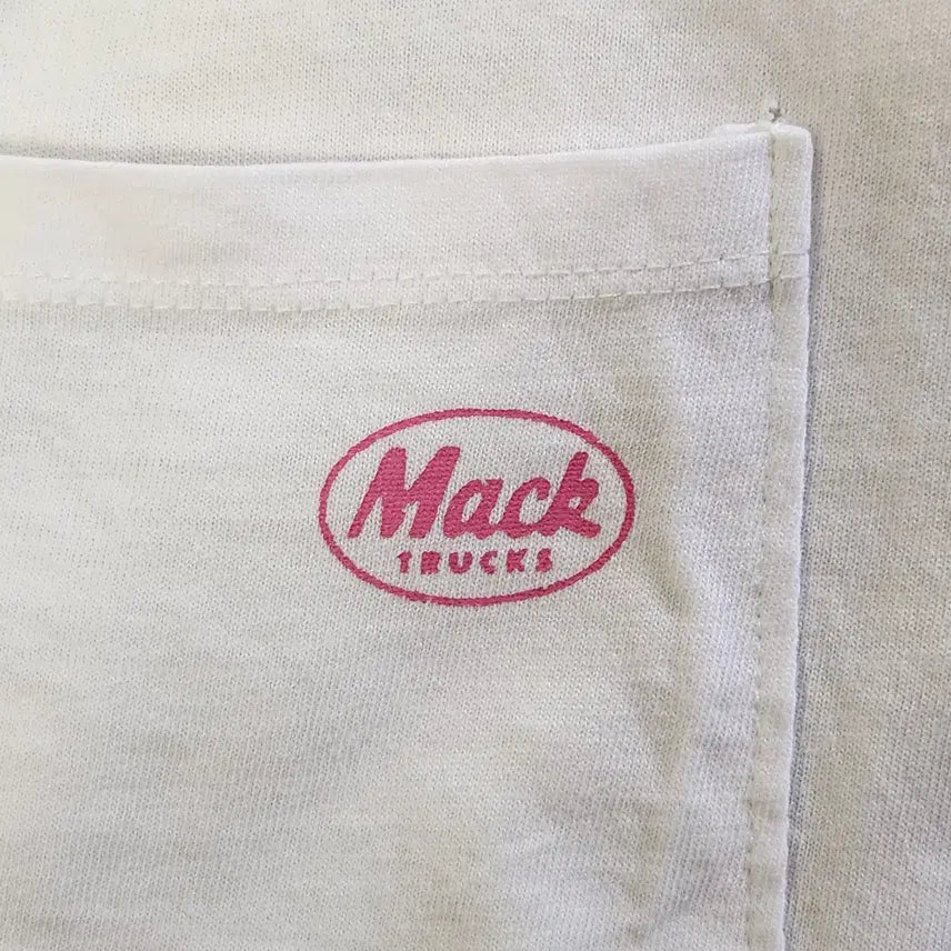 [BUNJANG] Saint "Mac Truck" Vintage Washed Pocket T-Shirt White / Saint 맥트럭 빈티지 포켓 반팔 티셔츠 워싱 화이트 44~66