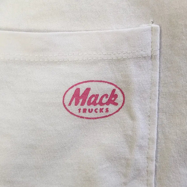 [BUNJANG] Saint "Mac Truck" Vintage Washed Pocket T-Shirt White / Saint 맥트럭 빈티지 포켓 반팔 티셔츠 워싱 화이트 44~66