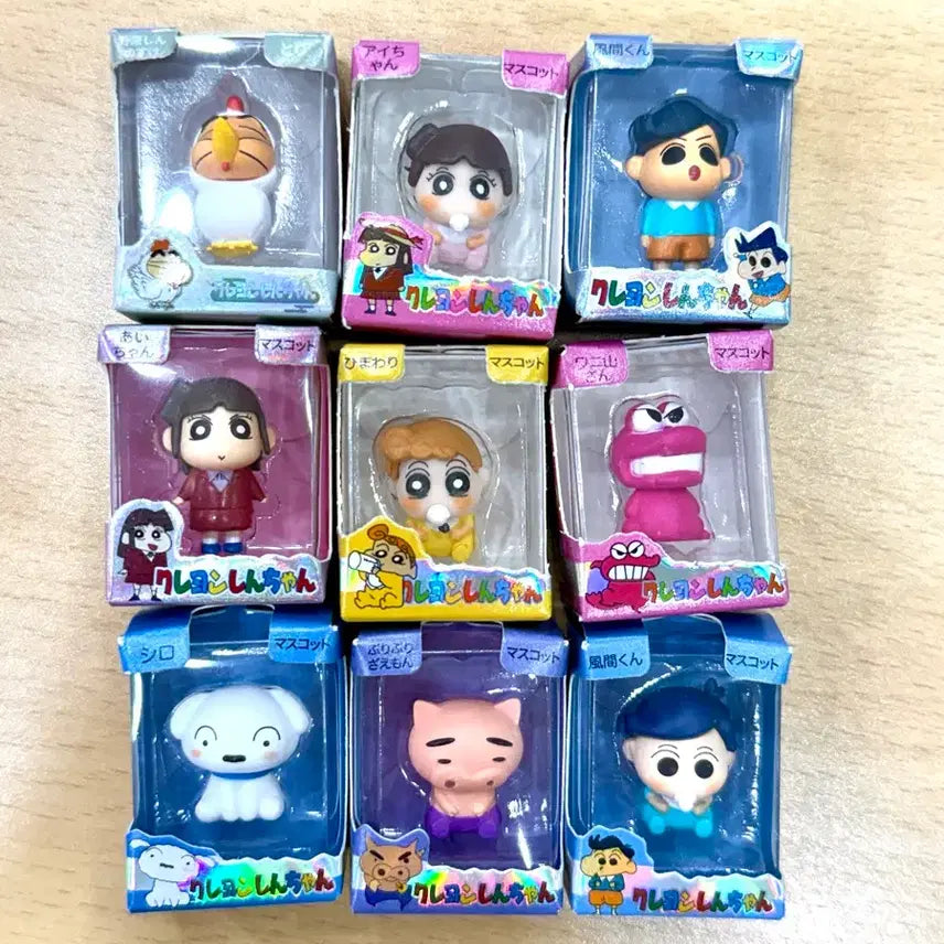 [BUNJANG] Crayon Shin-chan Character Figure Gacha Miniature Set / 짱구철수흰둥이와니야마상 짱아쌀알 피규어가챠미니어쳐처 일괄처분