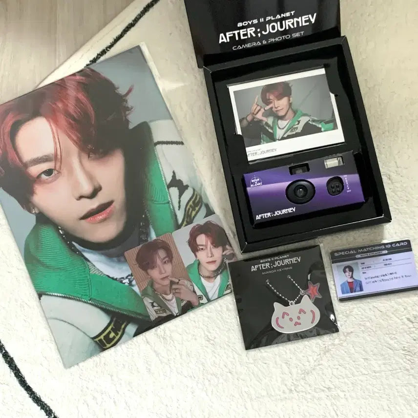 [BUNJANG] Aldi One Cinnamoroll Archive Exhibition Bundle Set (Camera, Photo Set, Photocard, Keyring, ID Card) / 알디원 씬롱 보플 전시회 굿즈 일괄(카메라+포토세트+포카+키링+아이디카드