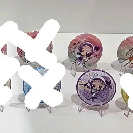 [BUNJANG] Ojamajo Doremi Doremi V Square Pop-up Cafe Collaboration Photocard &amp; Can Badge / 판매/교환)꼬마마법사레미 도레미 브이스퀘어 팝업 콜라보카페 포카 캔뱃지