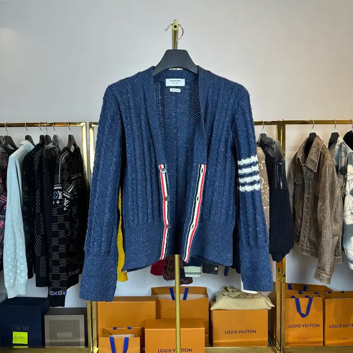 [BUNJANG] Thom Browne Aran Cable Cardigan Size 3 / (3) 톰브라운 아란케이블 가디건