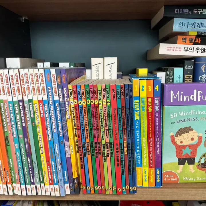 [BUNJANG] Science Comics, Encyclopedia Brown, Billy Sure, Mindful Kids Activity Cards Bundle / [영어원서]사이언스코믹스+과학탐정 브라운+빌리슈어+마인드풀키즈카드