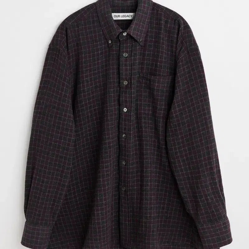 [BUNJANG] Our Legacy Borrowed BD Shirt Sophomore Check Rural Wool Size 46 / [L~XL] 아워레가시 보로우드 BD 셔츠 소포모어 체크 루럴 울 [46
