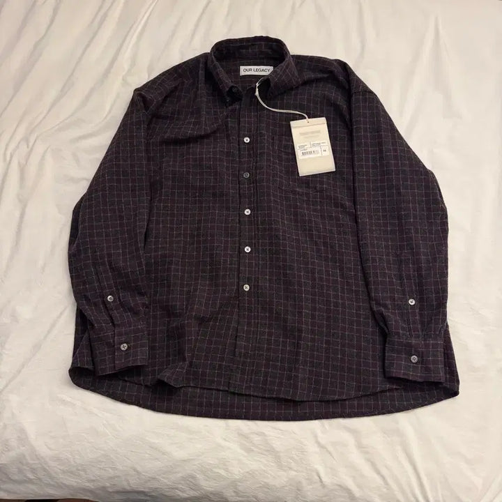 [BUNJANG] Our Legacy Borrowed BD Shirt Sophomore Check Rural Wool Size 46 / [L~XL] 아워레가시 보로우드 BD 셔츠 소포모어 체크 루럴 울 [46