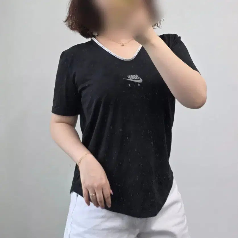 [BUNJANG] Nike Air Dri-FIT Short Sleeve T-Shirt Black (L) / [프립]나이키 에어 반팔 티셔츠 블랙