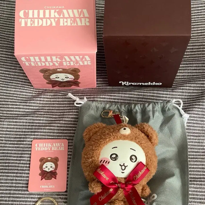 [BUNJANG] Chiikawa Kirameko Teddy Bear Keyring Doll (New) / (새상품)치이카와 테디베어 키라메코 키링인형 치부부