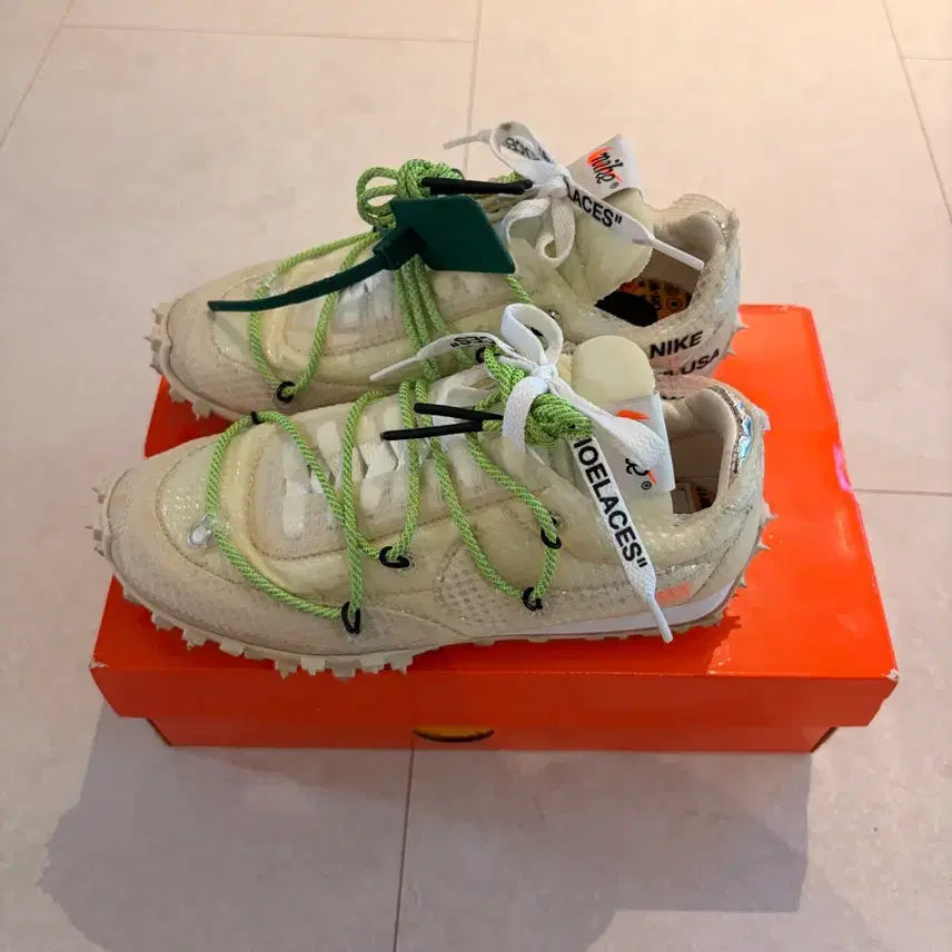 [BUNJANG] Nike x Off-White Waffle Racer Sneakers / 나이키 오프화이트 와플 레이서 / 판매