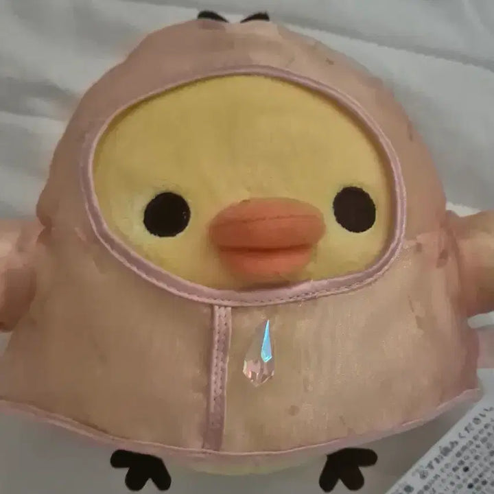 [BUNJANG] Kiiroitori Rainy Day Plush Doll / 키이로이토리 우비 날씨 인형 리락쿠마