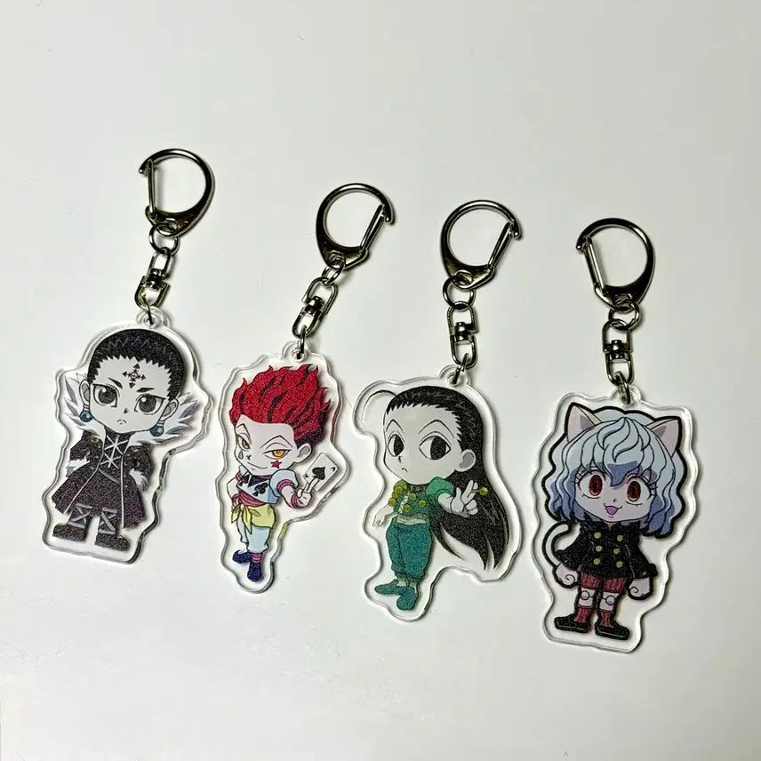 [BUNJANG] Hunter x Hunter Acrylic Keychain - Illumi / Hisoka / Chrollo / Neferpitou / 헌터헌터 아크릴 키링 이르미/히소카/클로로/네페르피트