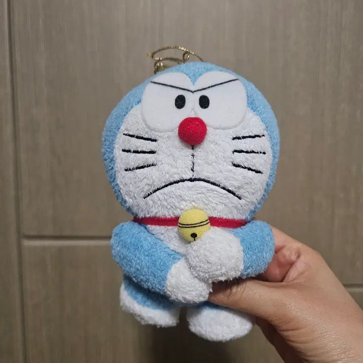 [BUNJANG] 2005 Doraemon Angry Face Plush Keychain / 2005 고전 도라에몽 화난 표정 봉제 인형 키링