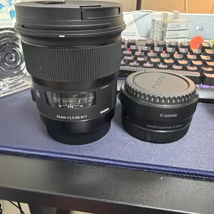 [BUNJANG] Sigma 24mm f/1.4 DG HSM Art Lens for Canon EF Mount with Adapter / 시그마 24mm 1:1.4 ART DG 렌즈 + 캐논 마운트 어댑터