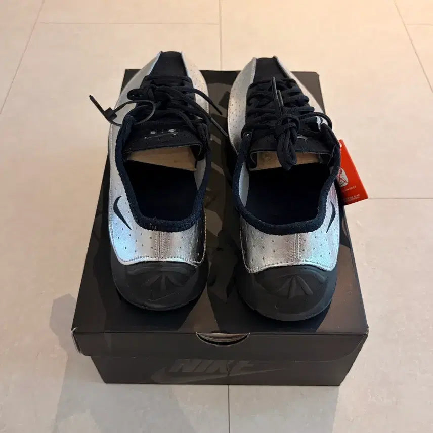 [BUNJANG] Nike Air Superfly Metallic Silver/Black Running Shoes / 나이키 에어 슈퍼플라이 메탈릭 실버/블랙 색상 판매
