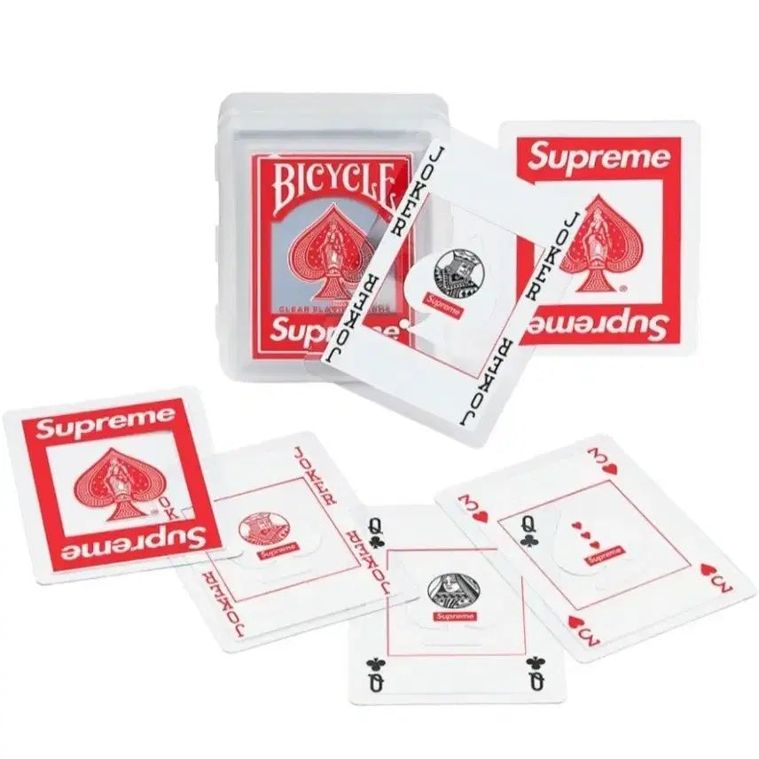 [BUNJANG] Supreme Bicycle Clear Playing Cards / 슈프림 바이시클 클리어 플레잉 카드