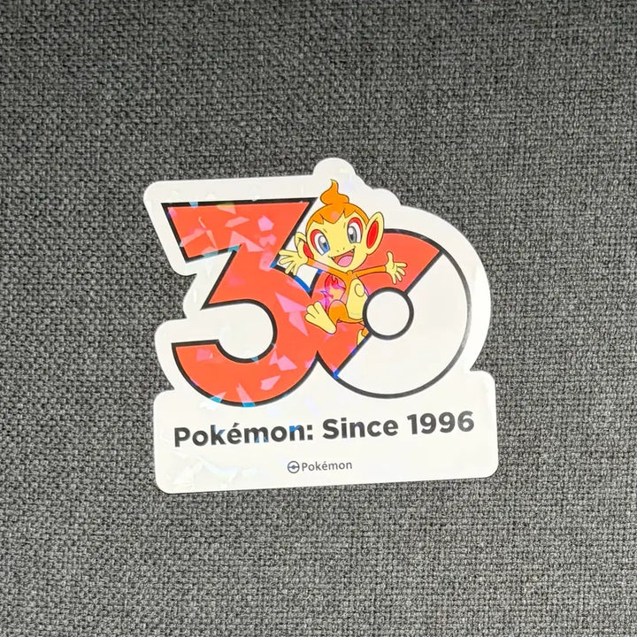 [BUNJANG] Pokemon 30th Anniversary Logo Sticker Charmander / 한국한정] 포켓몬 30주년 로고 스티커 불꽃숭이