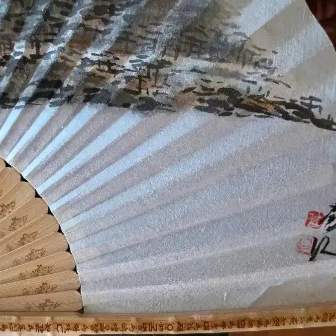 [BUNJANG] Namgang Seonsaeng Landscape Folding Fan / 산수화 부채 남강선생