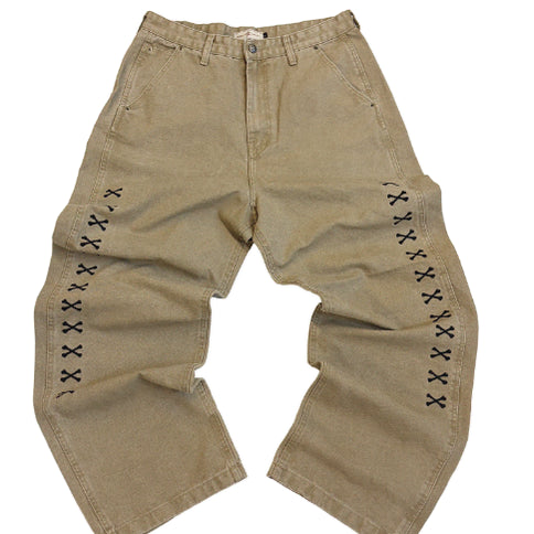[BUNJANG] Aoiro Death of Chrome Work Pants Vintage Tan / [2] 아오이로 데스오브 크롬 워크 팬츠 빈티지 탄