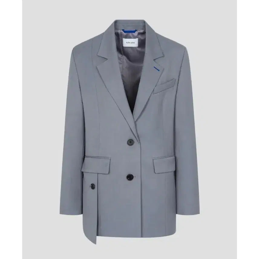 [BUNJANG] KUHO PLUS Signature Semi Overfit Jacket Grey / (새상품)구호플러스 시그니처 세미 오버핏 자켓 그레이