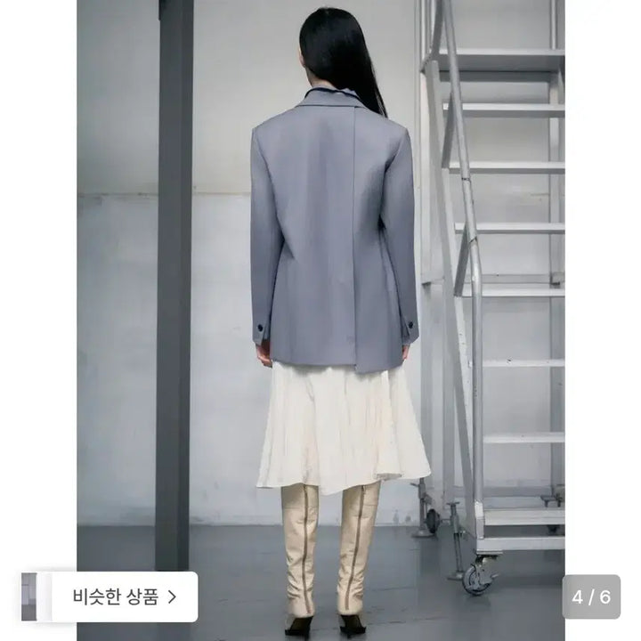 [BUNJANG] KUHO PLUS Signature Semi Overfit Jacket Grey / (새상품)구호플러스 시그니처 세미 오버핏 자켓 그레이