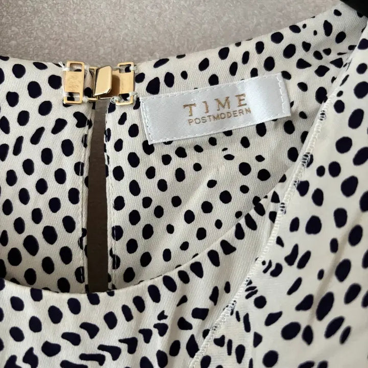 [BUNJANG] Time Dot Pattern Dress Size 44 / Time 타임 도트 원피스 44사이즈