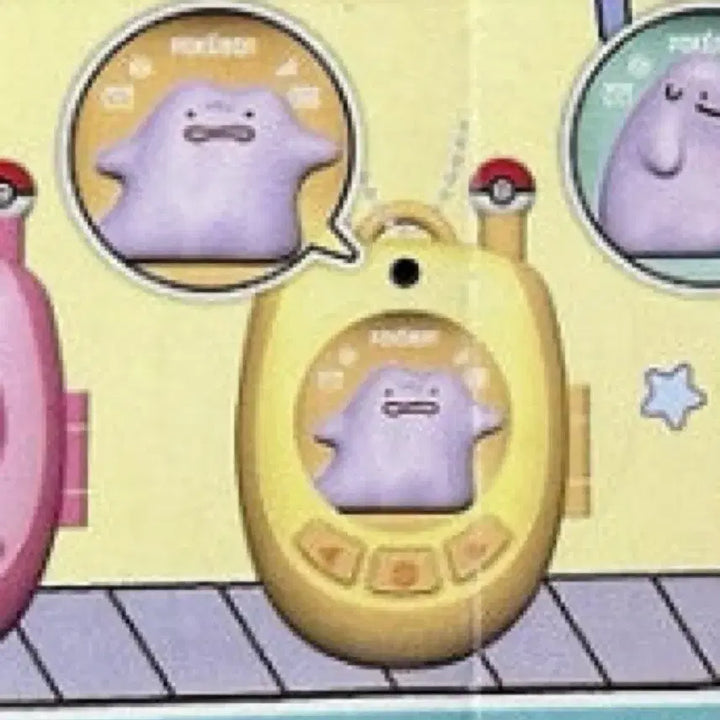 [BUNJANG] Ditto Feature Phone &amp; Pokémon 30th Anniversary Logo Sticker / 메타몽 피쳐폰 &amp; 포켓몬 30주년 로고 스티커 양도합니다