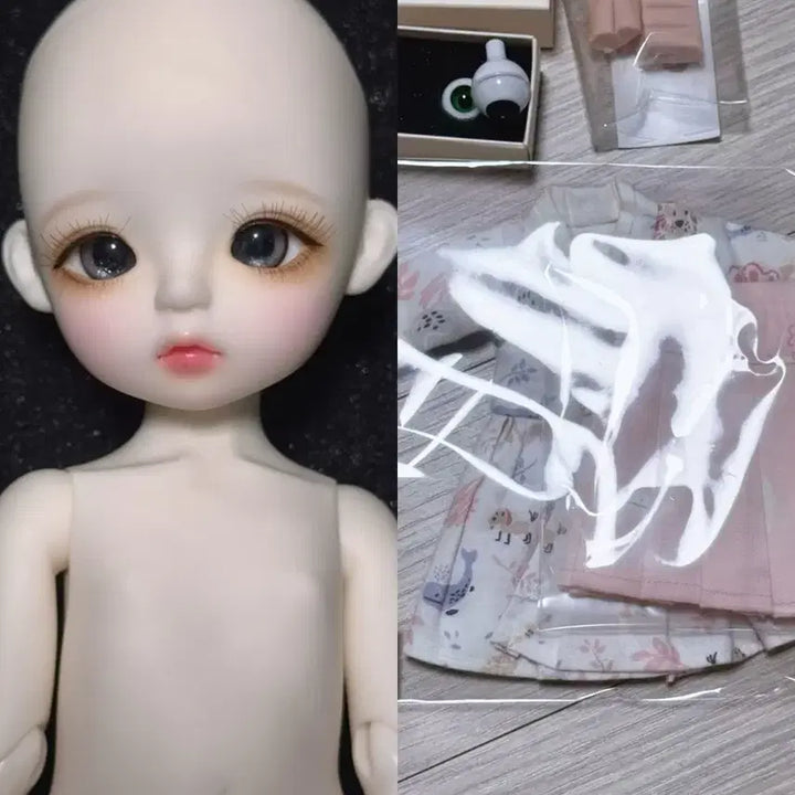[BUNJANG] LinaShushu Snow Kitten Cream Ball-Jointed Doll / 급처) 리나슈슈 스노우 키튼 크림 판매 구체관절인형 구관