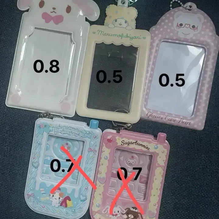 [BUNJANG] Sanrio Sugar Bunnies Marshmallow Y2K Whipping Deco Case / 산리오 포카홀더 슈가바니즈 슈가버니즈 마슈마로 Y2K 휘핑 데코 케이스