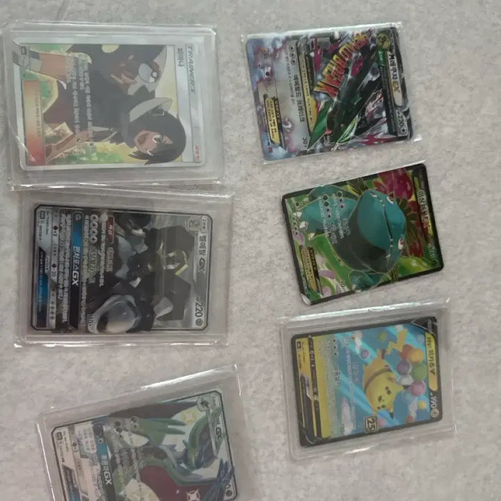 [BUNJANG] Bundle Set - M Rayquaza EX, Venusaur EX SR, Flying Pikachu, Fiana, Melmetal GX, Naganadel GX SSR / 고대카드 일괄급처