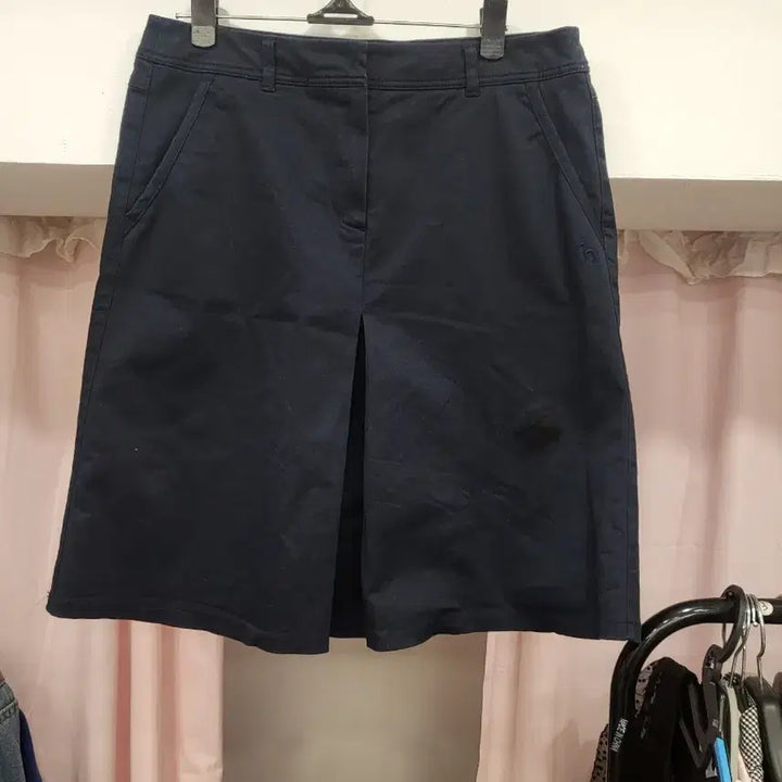 [BUNJANG] Hazzys Navy Long Skirt / 헤지스치마