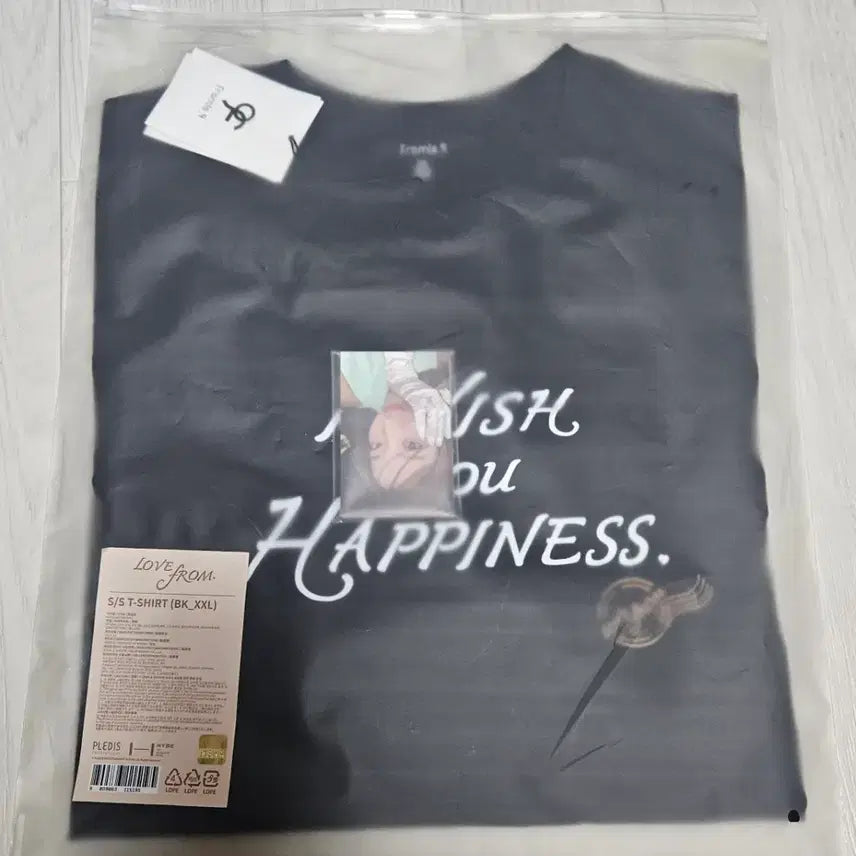 [BUNJANG] fromis_9 LOVE FROM S/S T-SHIRT (Black, XXL) / 프로미스나인 LOVE FROM (러브프롬) S/S T-SHIRT(티셔츠)
