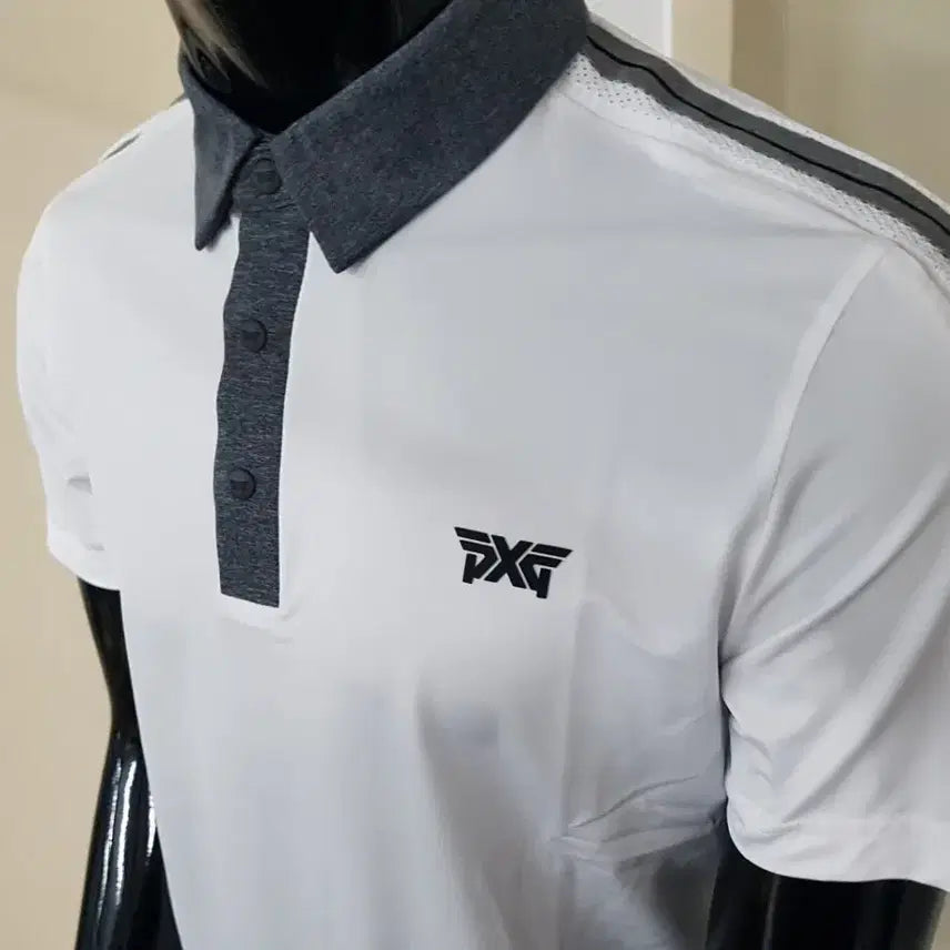 [BUNJANG] Luxury Cooling Knit Collar T-Shirt / 골프 냉감 럭셔리 카라티 새상품