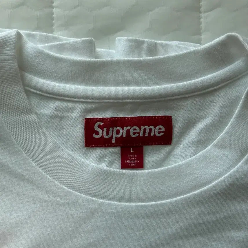 [BUNJANG] Supreme Contact S/S T-Shirt White L / [L] 슈프림 컨택트 흰색 반팔 티셔츠