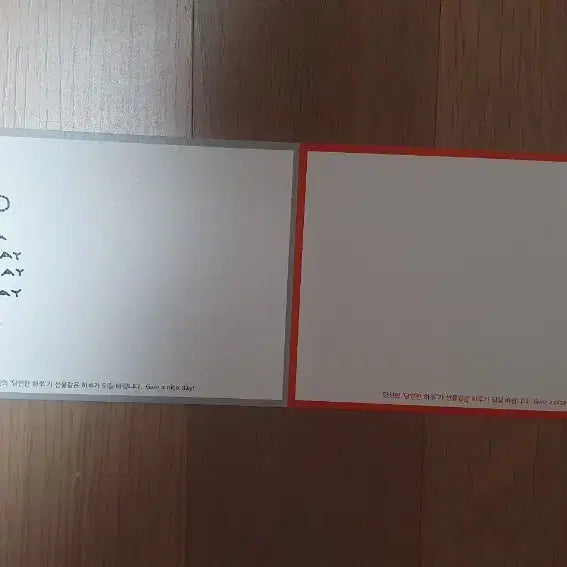 [BUNJANG] Peace and Hope Message Postcard Set (2 Pieces) / 세상에 평화와 희망 메시지 엽서 2장 세트
