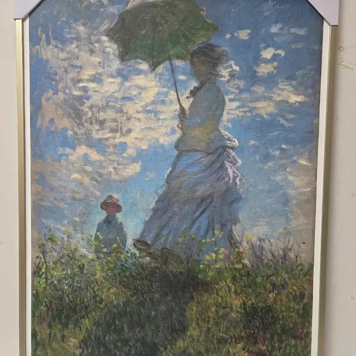 [BUNJANG] Claude Monet Woman with a Parasol Framed Print / 모네 양산 쓴 여인 명화 액자