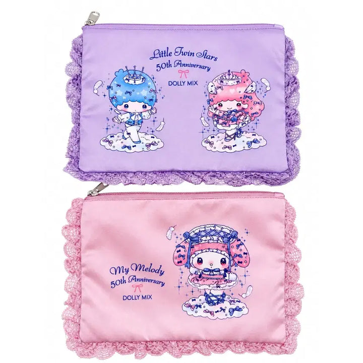 [BUNJANG] Sanrio Dolly Mix Satin Pouch Kiki Lala / My Melody / 산리오 돌리믹스 새틴 파우치 키키라라 / 마이멜로디