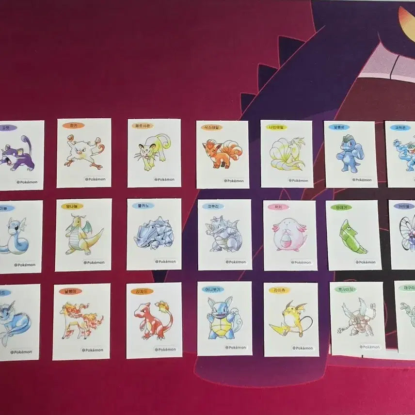 [BUNJANG] Pokemon 30th Anniversary Bread Sticker Bundle Set (21 Types) / 포켓몬스터 30주년 띠부띠부씰스티커 21종일괄