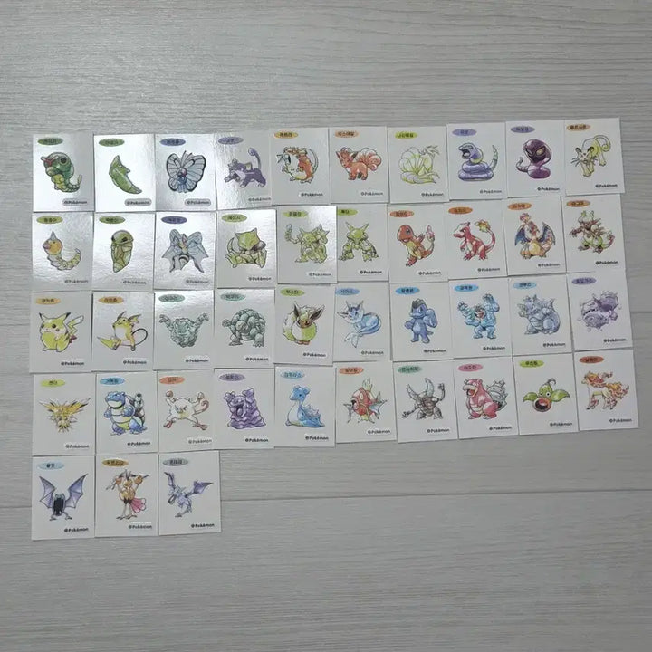 [BUNJANG] Pokemon 30th Anniversary Bread Sticker Bundle Set (21 Types) / 포켓몬스터 30주년 띠부띠부씰스티커 43종