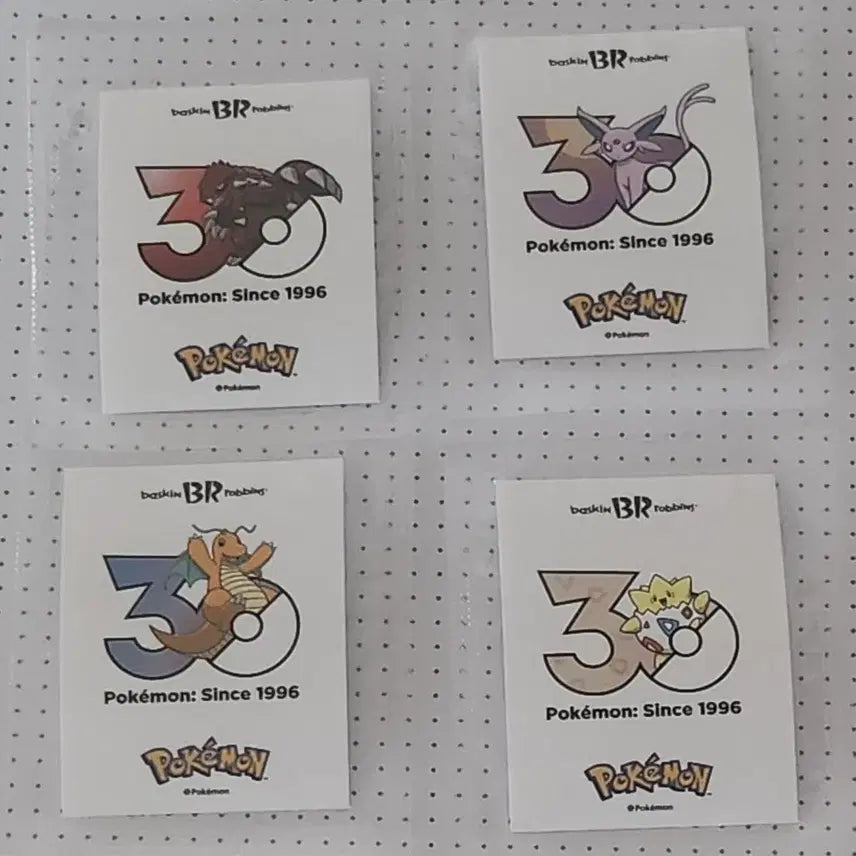 [BUNJANG] Baskin Robbins Pokémon Stickers Ttibsseal / 베스킨라빈스 포켓몬 스티커 띠부씰