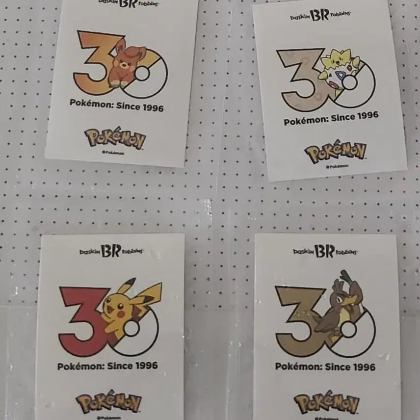 [BUNJANG] Baskin Robbins Pokemon Sticker Ttibusil / 베스킨라빈스 포켓몬 스티커 띠부씰