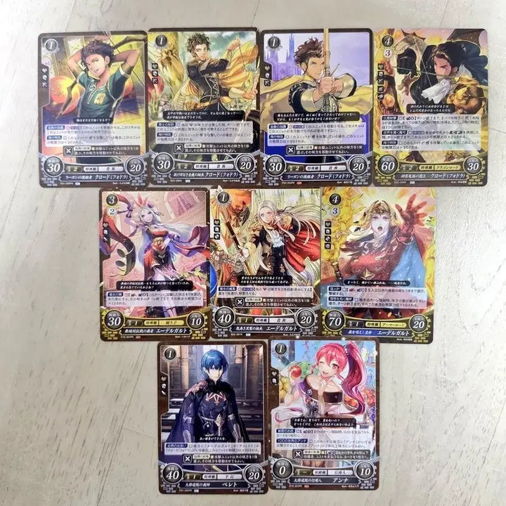 [BUNJANG] Fire Emblem: Three Houses Claude, Byleth, Edelgard Cypher Cards Bundle Set / 파이어엠블렘 풍화설월 클로드 벨레트 에델가르트 사이퍼 카드 굿즈