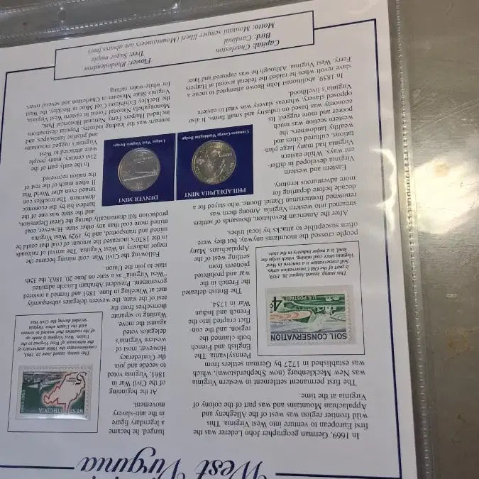 [BUNJANG] West Virginia 1863 Commemorative Coin Set / 웨스트버지니아 1863년 기념 주화 세트