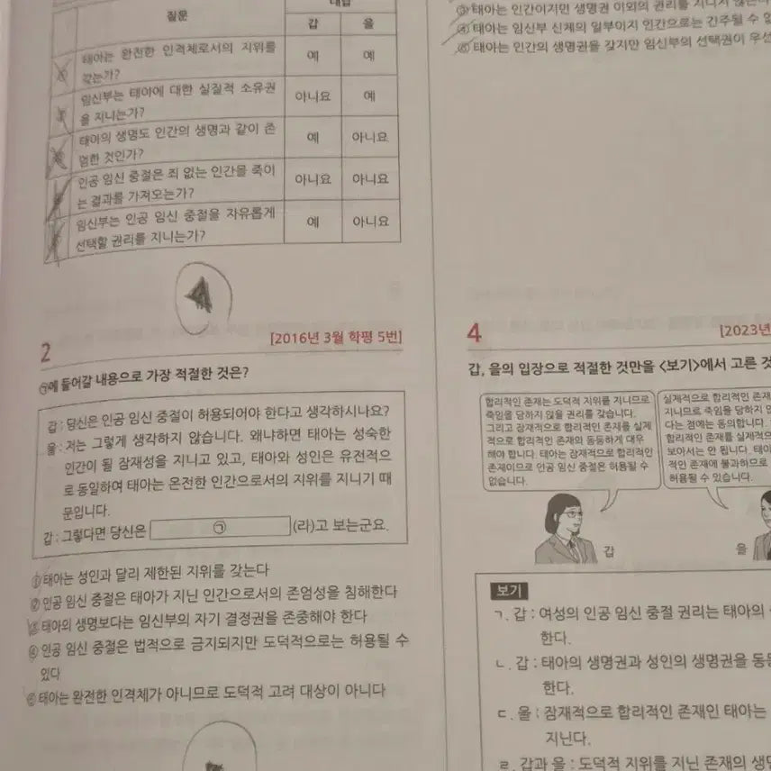 [BUNJANG] Life and Ethics Textbook Bundle / 생활과 윤리 일괄