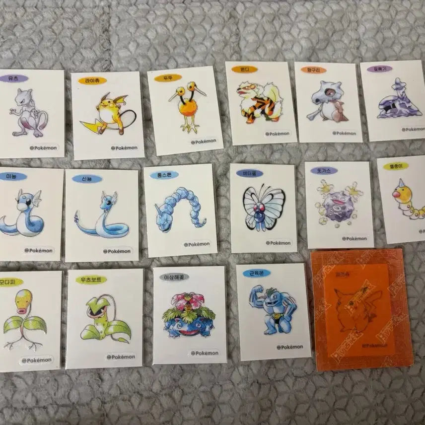 [BUNJANG] Pokemon 30th Anniversary Ddibbo Seal Bundle / 30주년 포켓먼 띠부씰