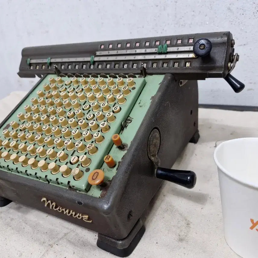 [BUNJANG] Vintage Monroe Manual Receipt Register / 빈티지 미국제 Monroe  수동 영수증 계산기 입니다