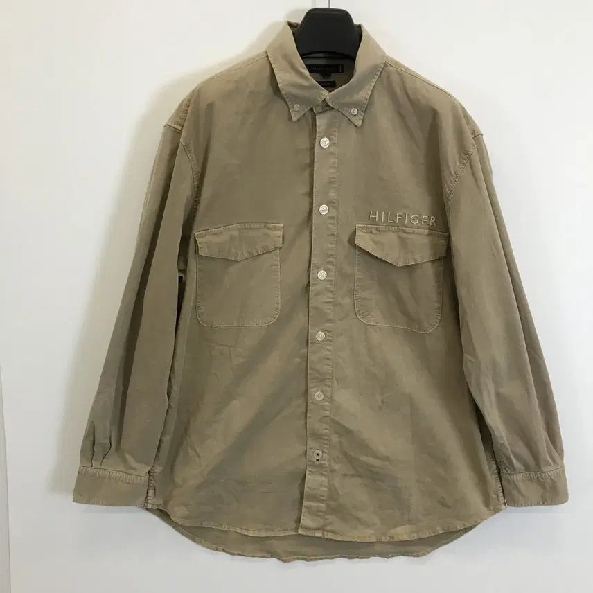 [BUNJANG] Tommy Hilfiger Garment Dyed Workshirt Jacket Turkey Denim XL / 타미힐피거 가먼트다잉 워크셔츠자켓 터키데님 [XL]