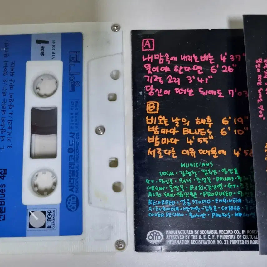 [BUNJANG] Sinchon Blues 4th Album (Unsealed Cassette Tape) / 신촌블루스 4집 (개봉 카세트테이프)