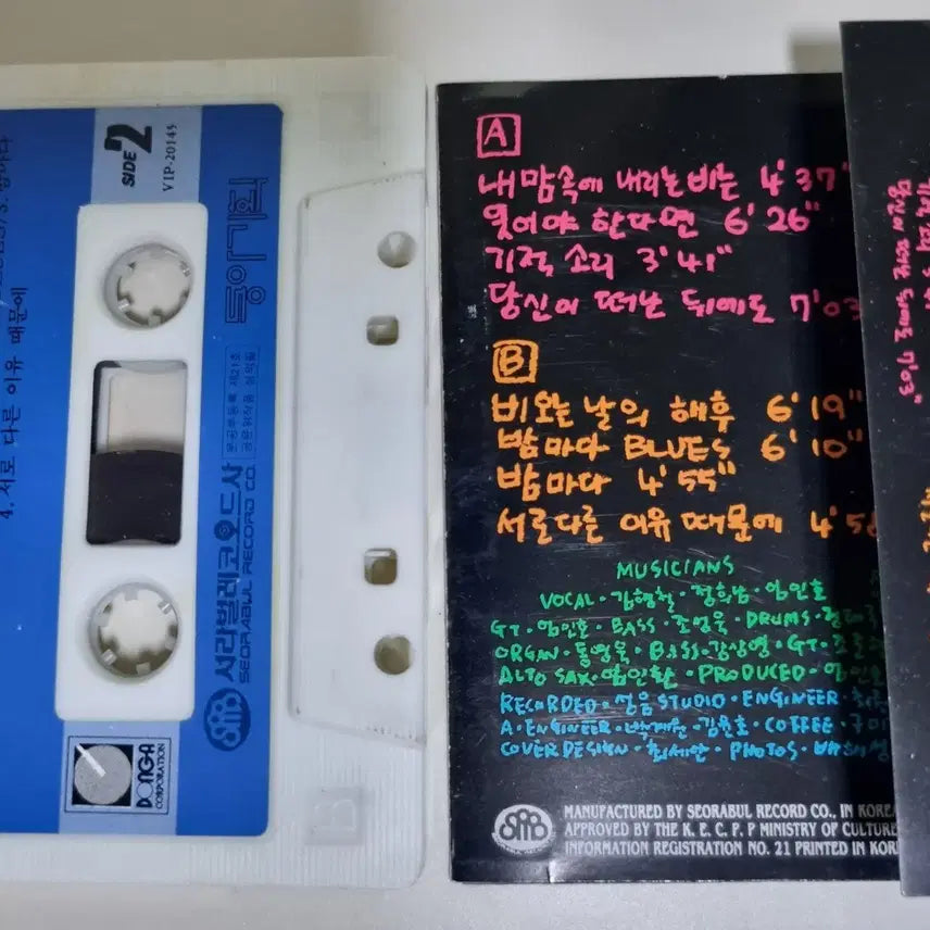 [BUNJANG] Sinchon Blues 4th Album (Unsealed Cassette Tape) / 신촌블루스 4집 (개봉 카세트테이프)