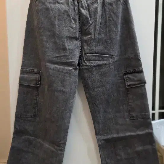 [BUNJANG] Cargo Denim Pants Gray / 카고 데님 팬츠 그레이